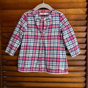 Vineyard Vines Toddler Girls Plaid Tunic Top | Size 2T
